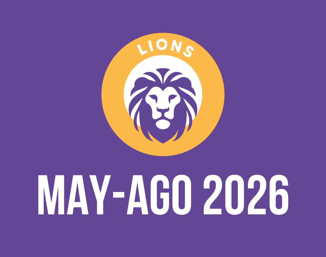 LIONS MAYO-AGOSTO 2026